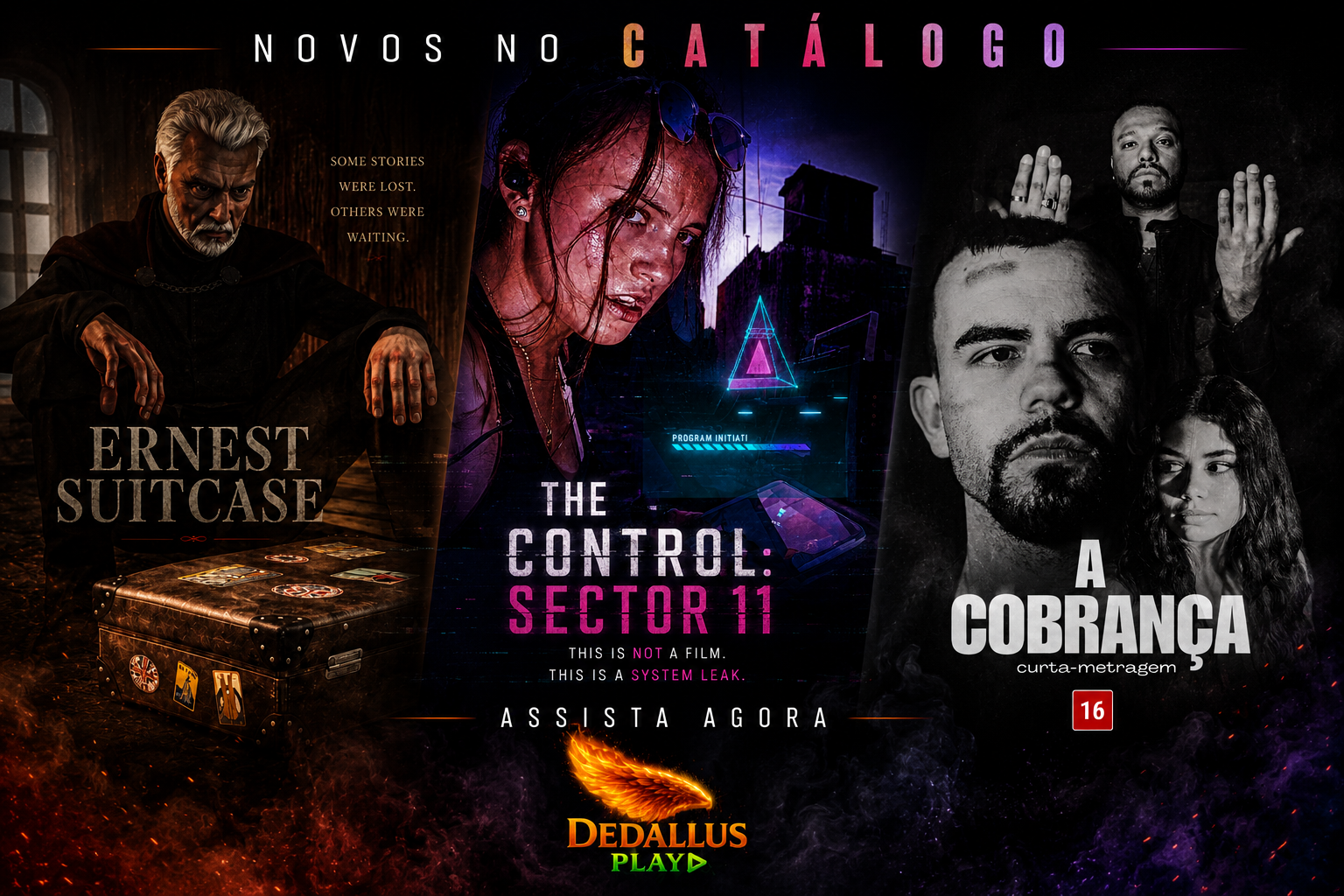 Novos filmes internacionais no catálogo da Dedallus Play