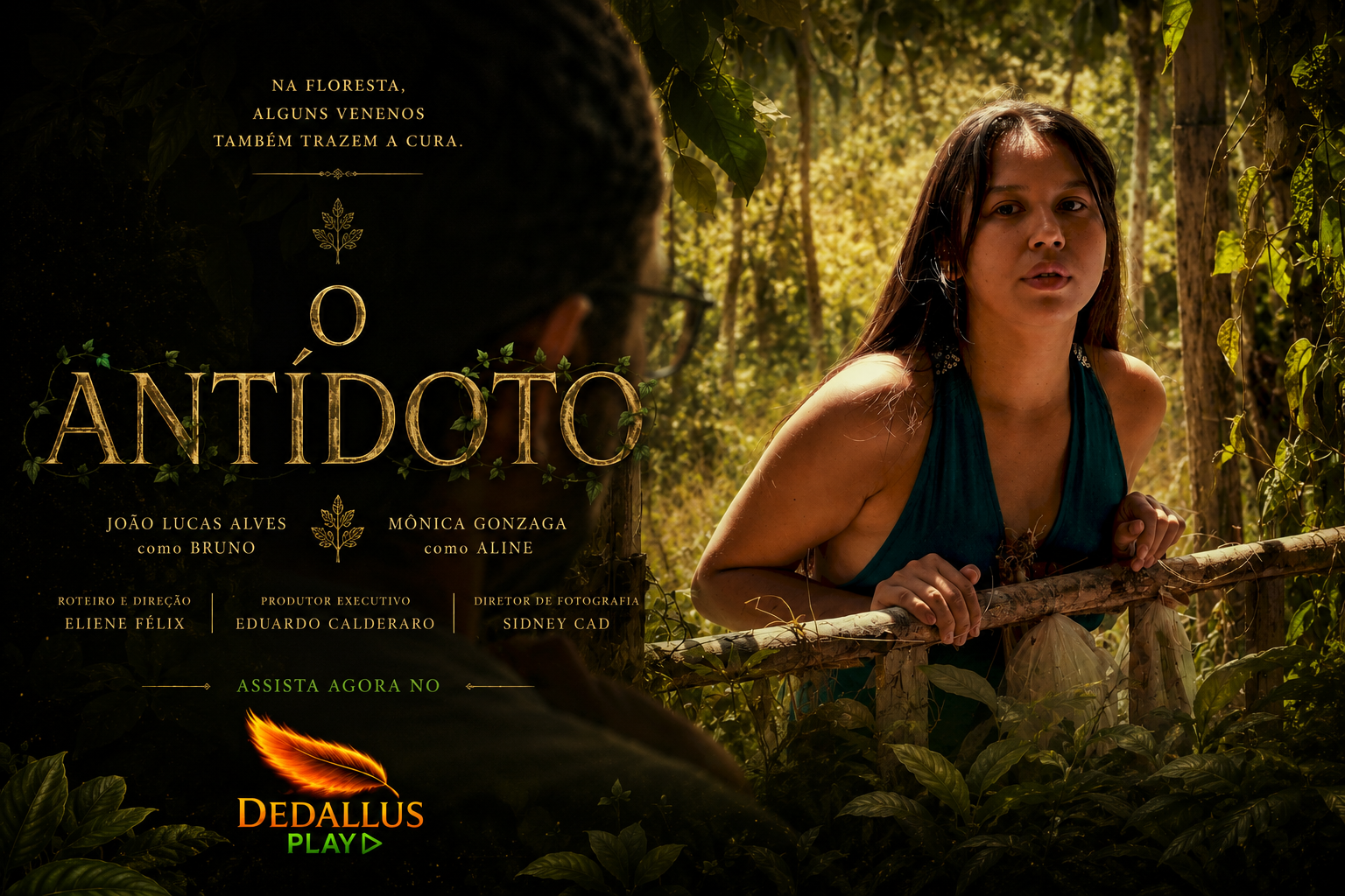 Cartaz oficial do filme amazônico O ANTÍDOTO na Dedallus Play