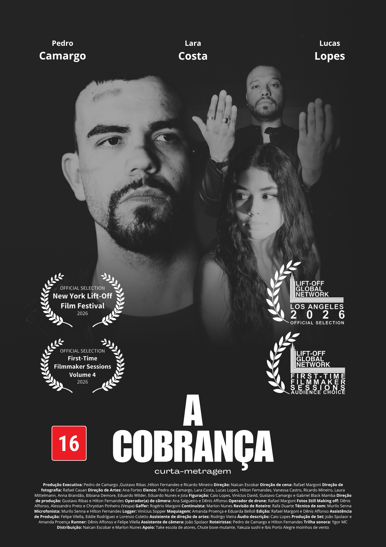 Cartaz oficial do filme A Cobrança na Dedallus Play